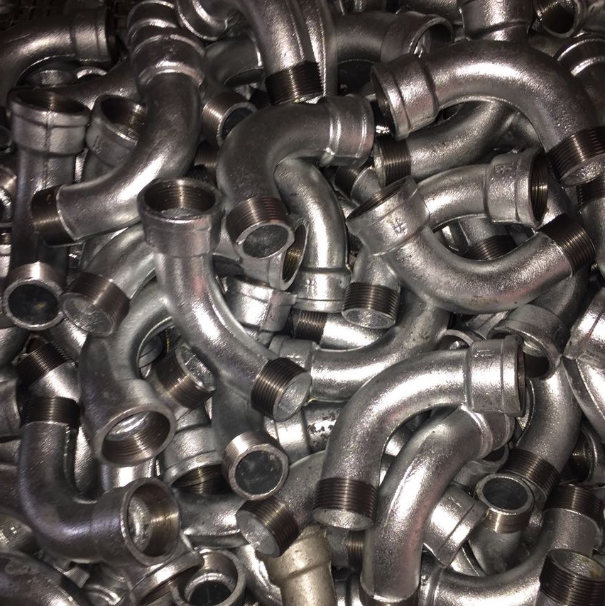 Galvanized Malleable Iron Pipe Fittings Bend 90 Degree BS/NPT thread