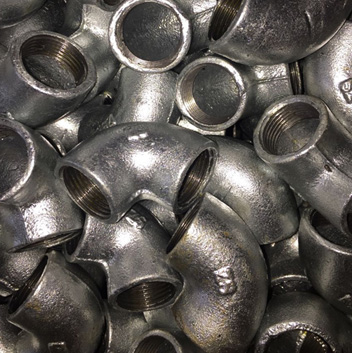 Plain Galvanized Malleable Iron Pipe Fittings Elbow